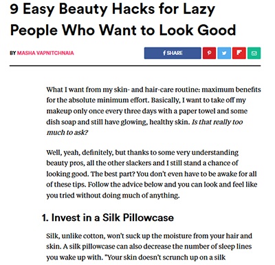 9 Easy Beauty Hacks for Lazy People Who Want to Look Good