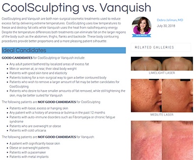 CoolSculpting vs. Vanquish