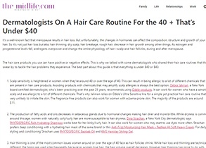 Dermatologists On A Hair Care Routine For the 40 + That’s Under $40