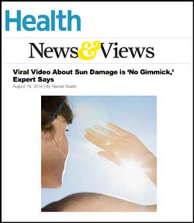 Viral Video About Sun Damage is 'No Gimmick'