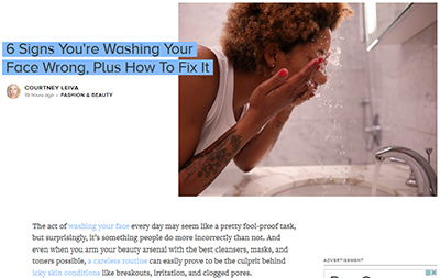 6 Signs You're Washing Your Face Wrong, Plus How To Fix It